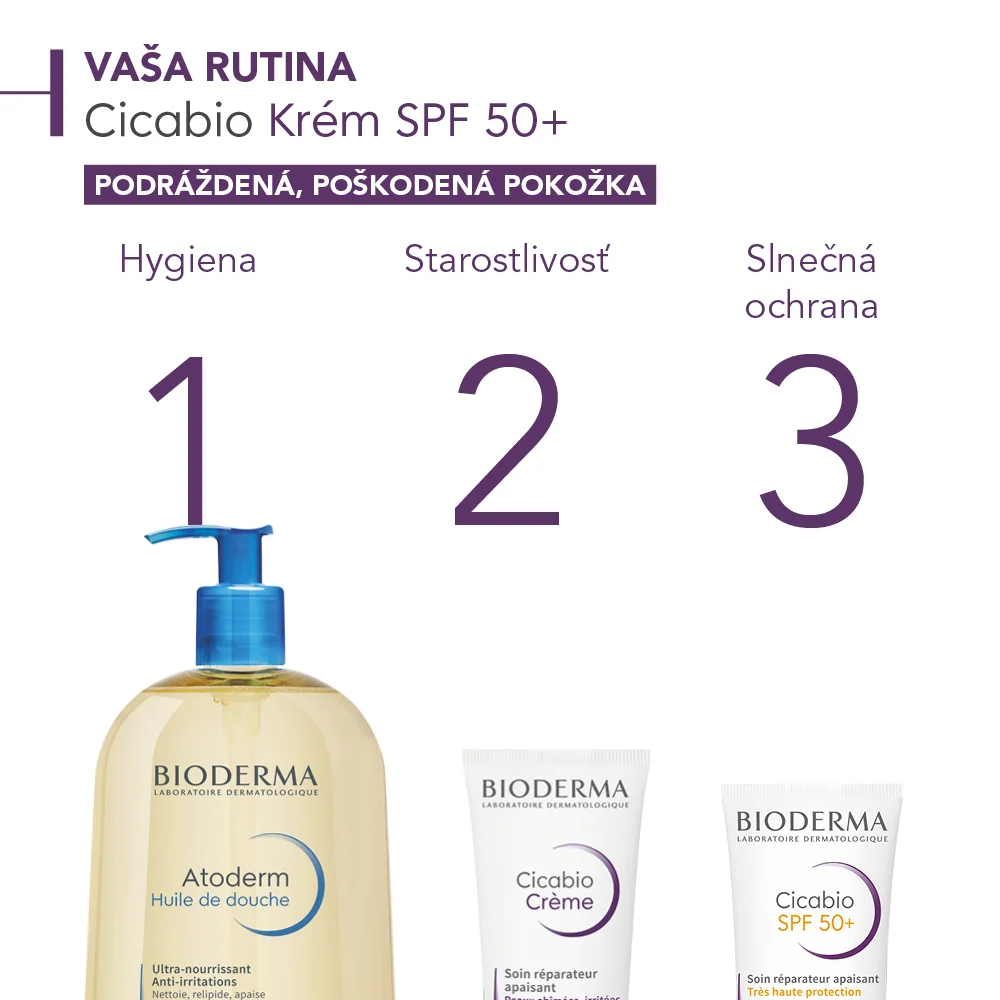 BIODERMA Cicabio SPF 50+ krém na prevenciu hyperpigmentácie jaziev 1×30 ml, upokojujúci krém