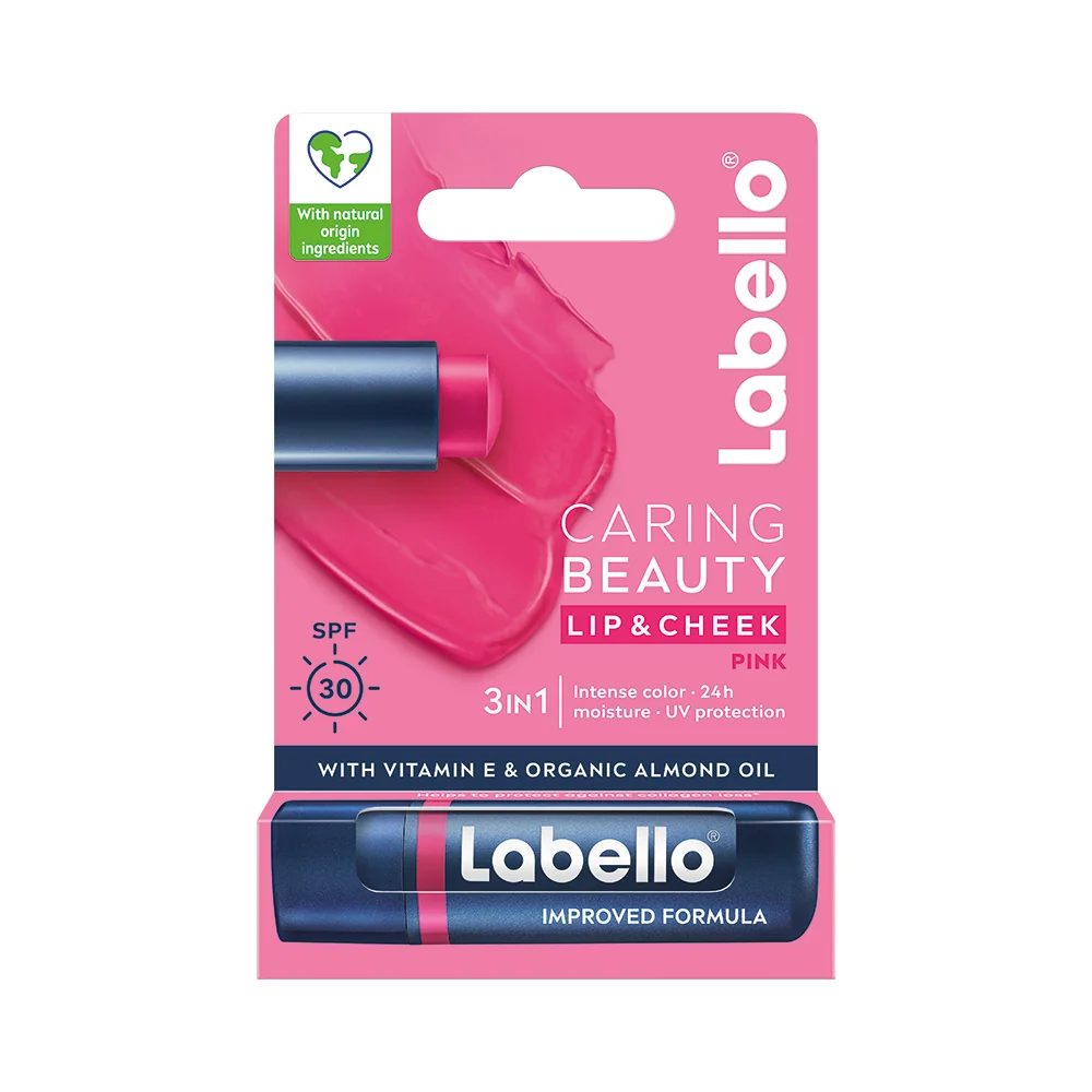 Labello Farebný balzam na pery Pink 1×5,2 ml, balzam na pery