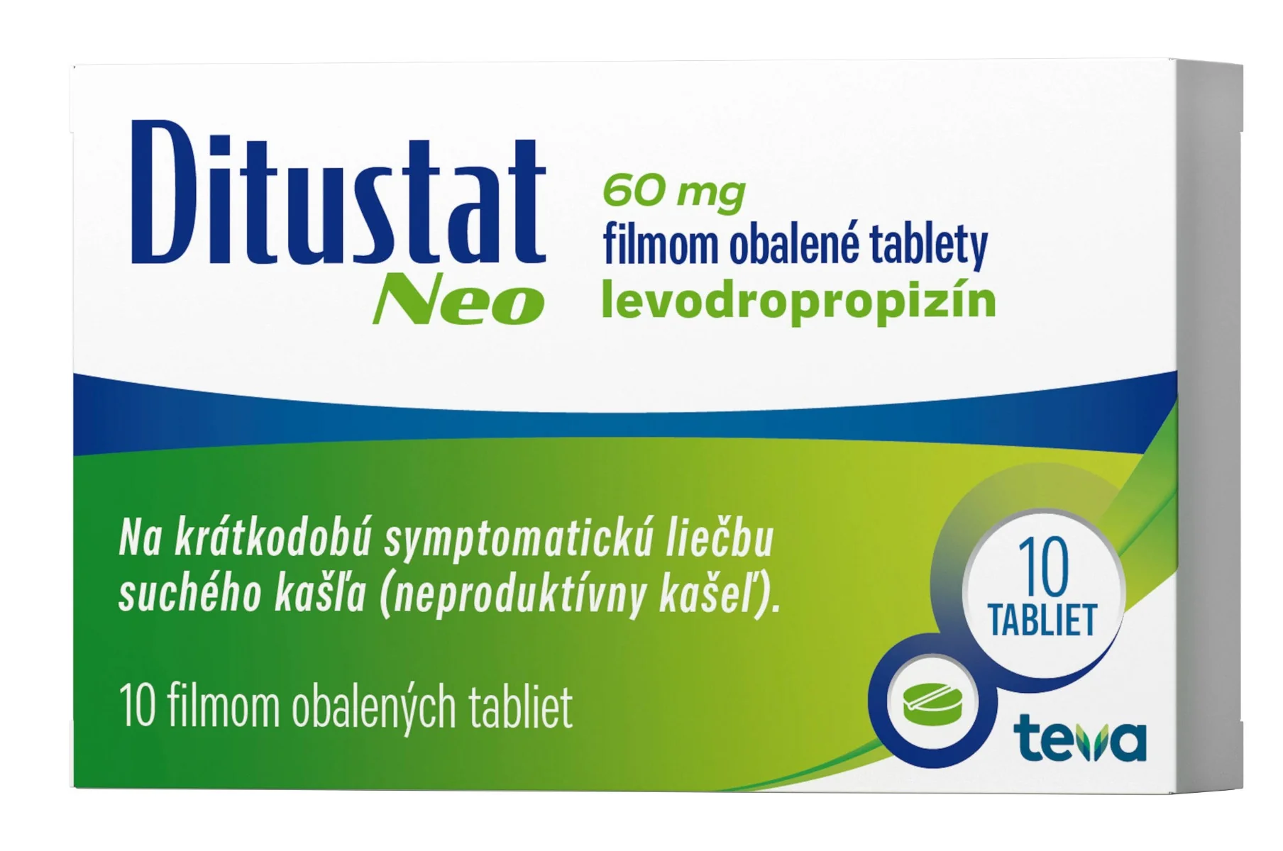 Ditustat Neo filmom obalené tablety tbl flm 10x60 mg 10 tbl