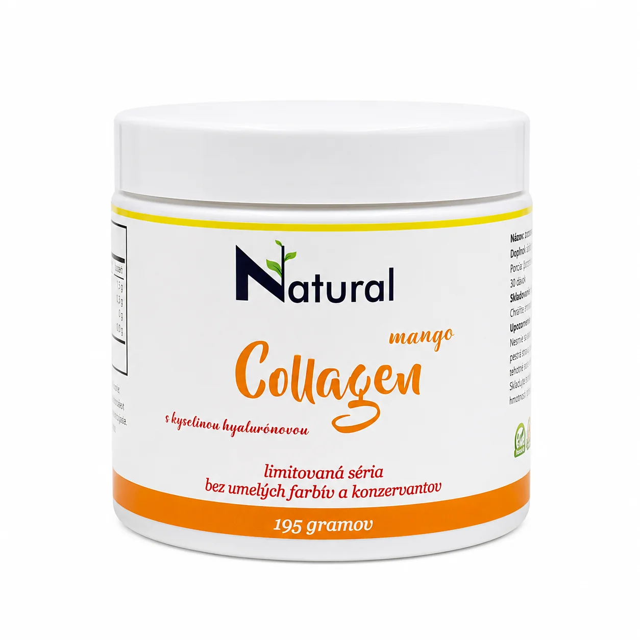 Collagen Mango | Rybí kolagén + vitamín C + kyselina hyalurónová | Zdravie kĺbov, pokožky, vlasov | Mangová príchuť