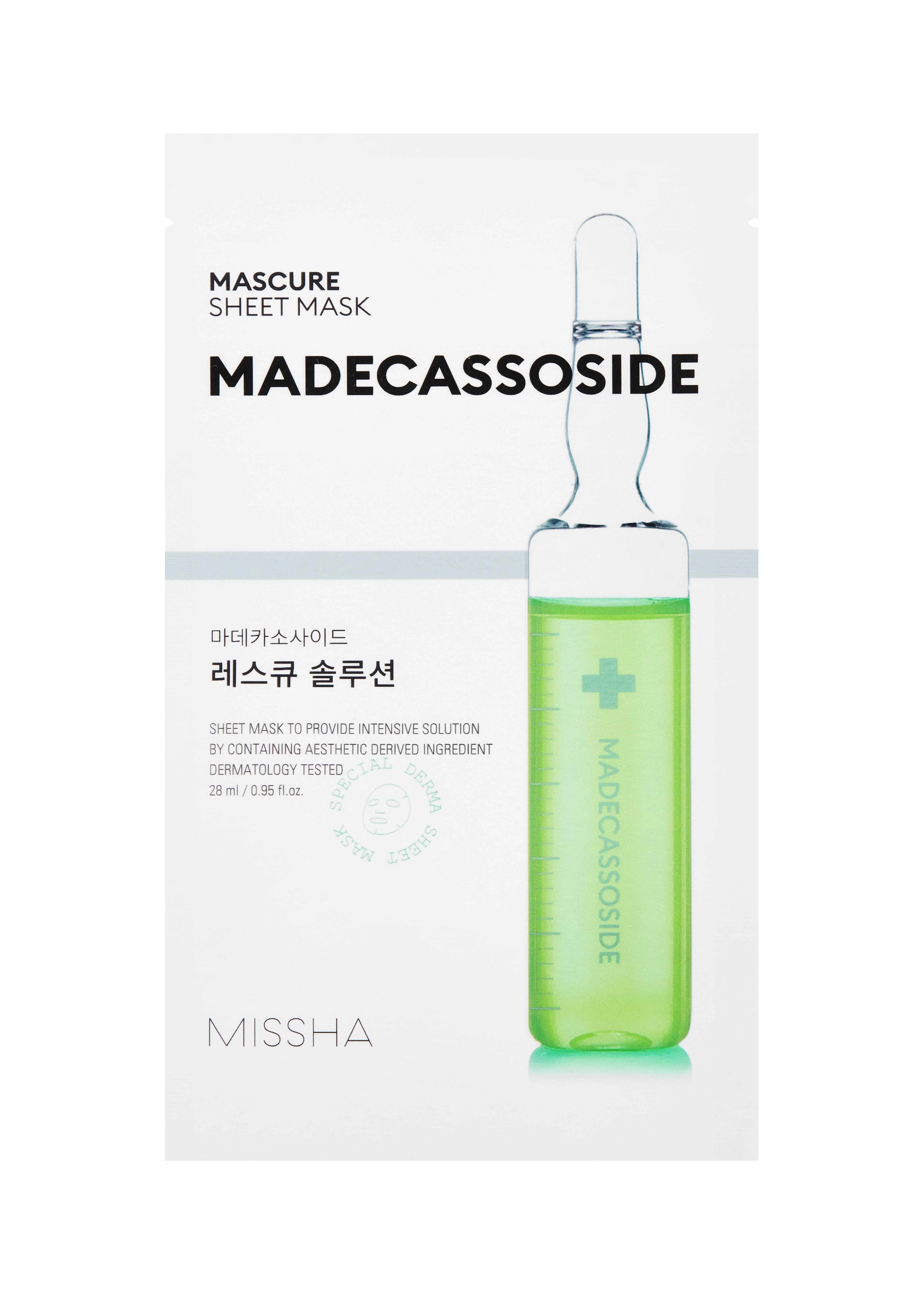 Missha Mascure Rescue Solution Sheet Mask Madecassoside 27 ml / 1 sheet