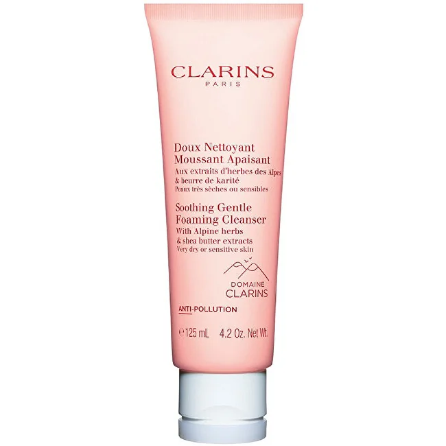 Clarins Jemná upokojujúca čistiaca pena pre veľmi suchú až citlivú pleť 1×125 ml, čistiaca pena