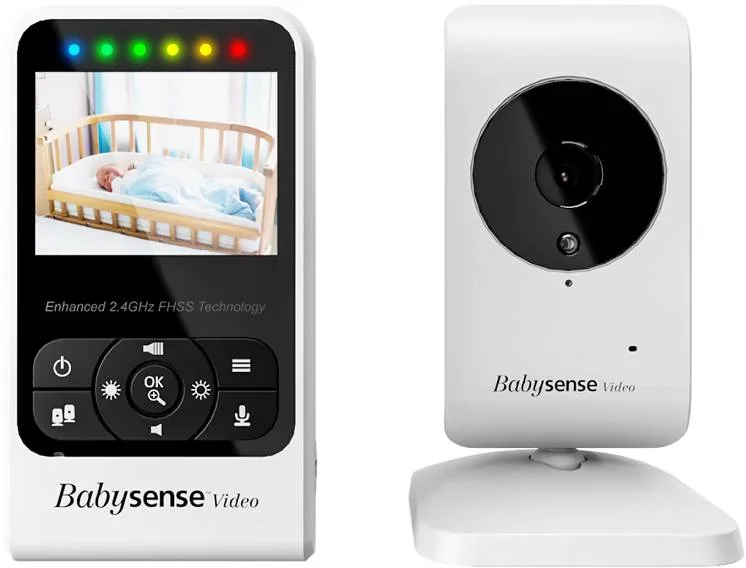 BABYSENSE Monitor dychu Babysense 7 + video baby monitor V24R - výhodné balenie 1×1 set, monitor dychu a baby monitor