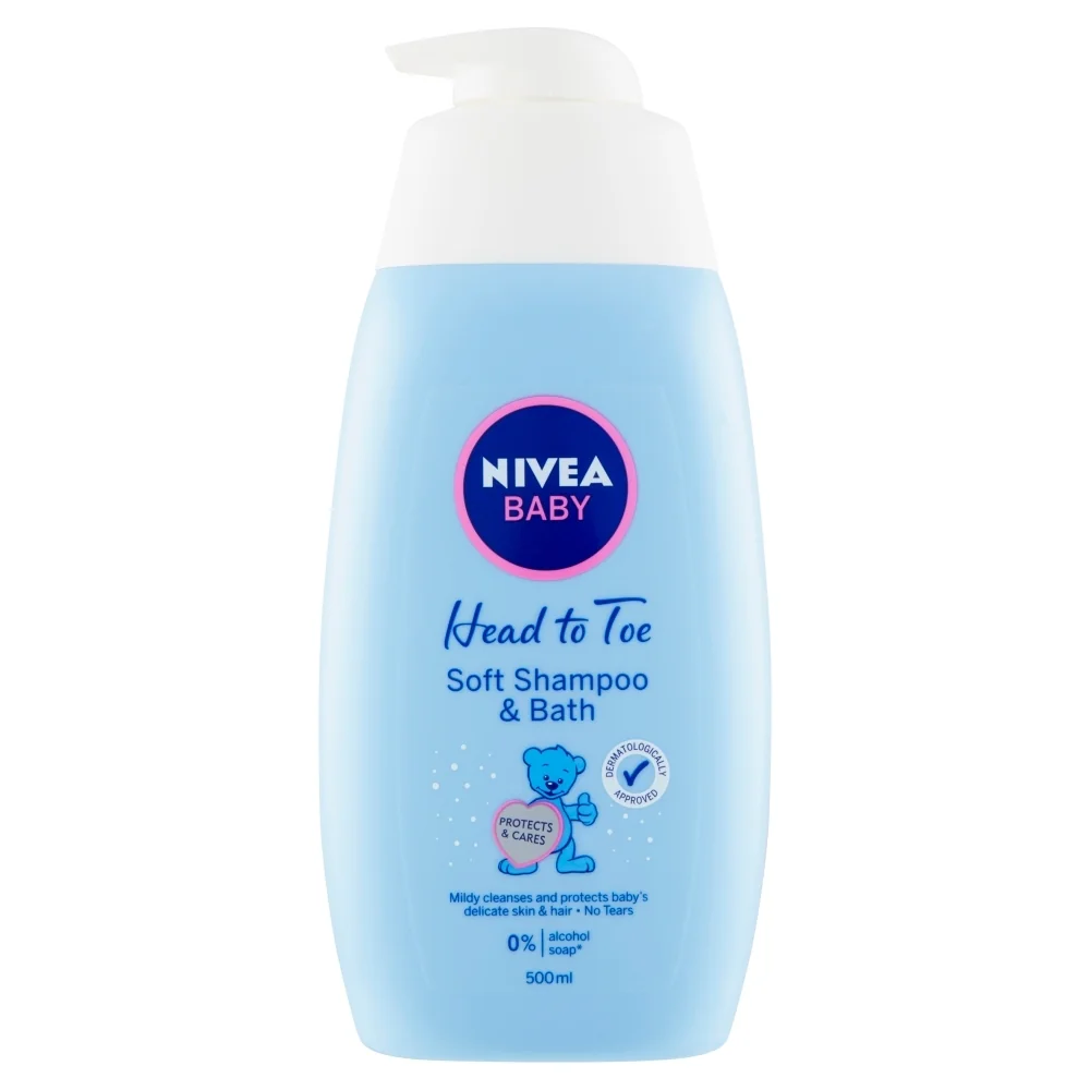Nivea Baby Soft jemný kúpeľ pre celé telo a šampón 500 ml