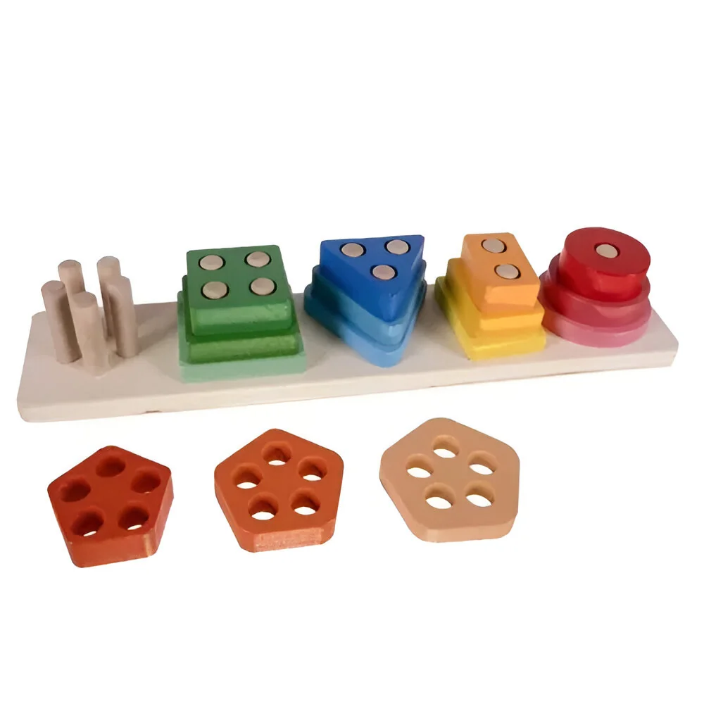 MG Wooden Sorter drevená vkladačka, tvary