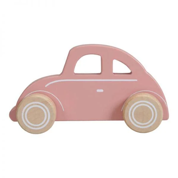 LITTLE DUTCH Autíčko chrobák Pink 1×1 ks