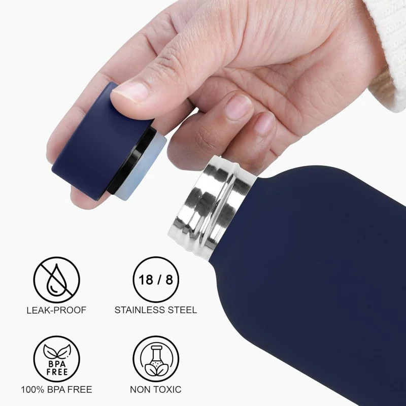 Livefy termoska Soft Touch 500 ml, tmavomodrá