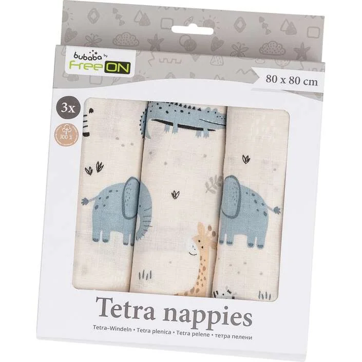 Set plienok TETRA 80x80cm FreeON - béžové safari (3ks) 