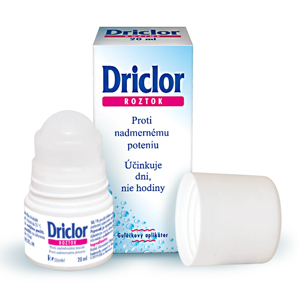 Driclor Antiperspirant gulička 1×20 ml, proti nadmernému poteniu