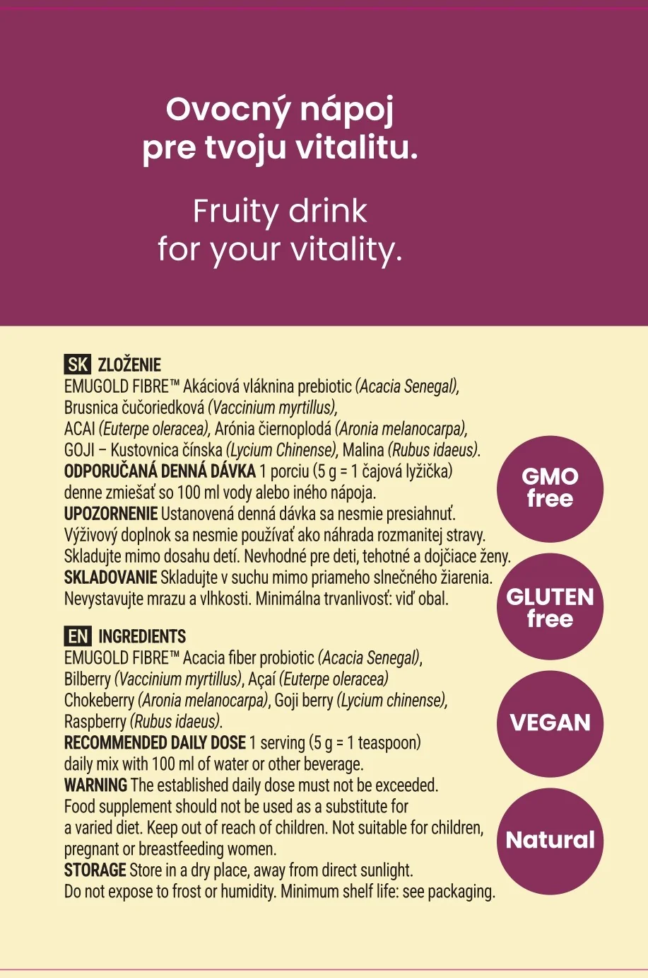BERRY MOOD 150 g Ovocná superfood zmes s antioxidantmi