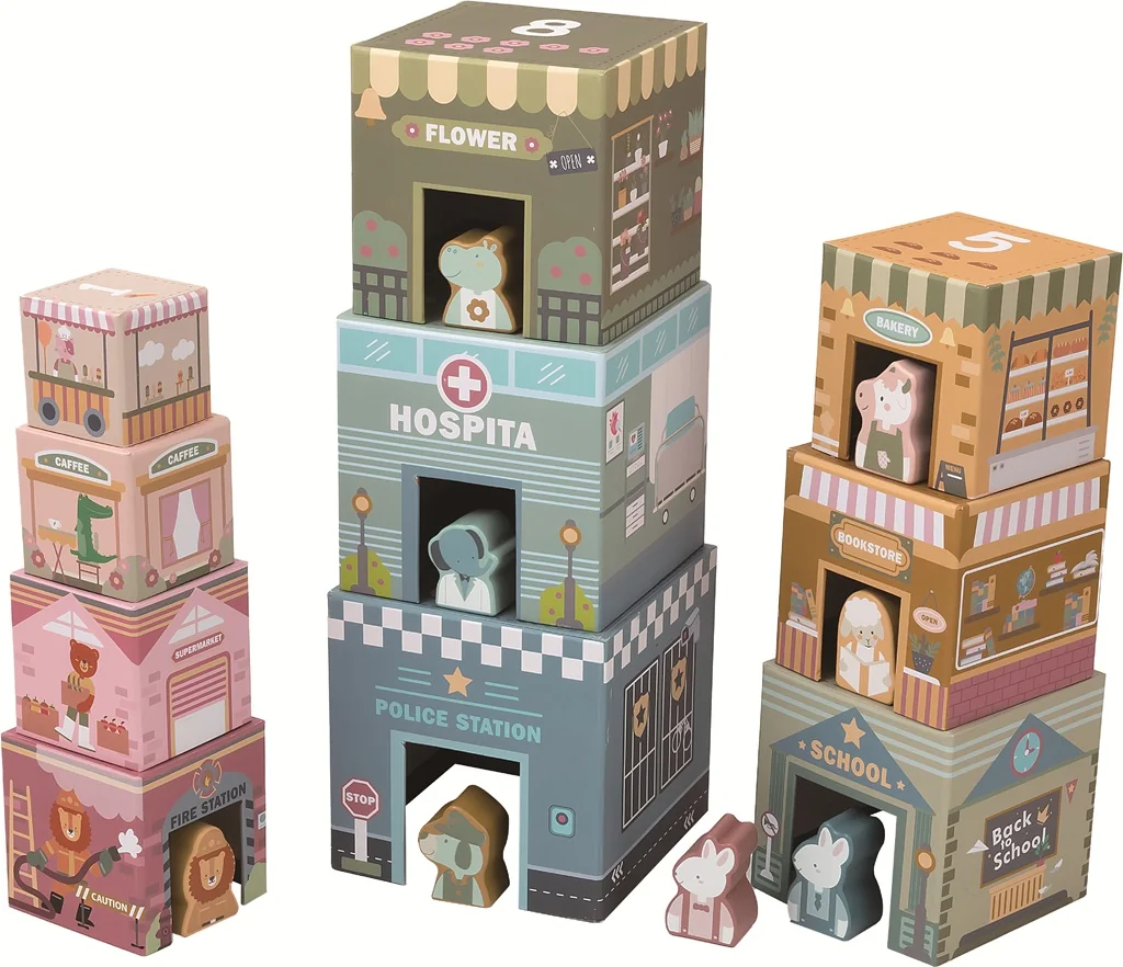 2Kids Toys Skladacia veža z kociek City