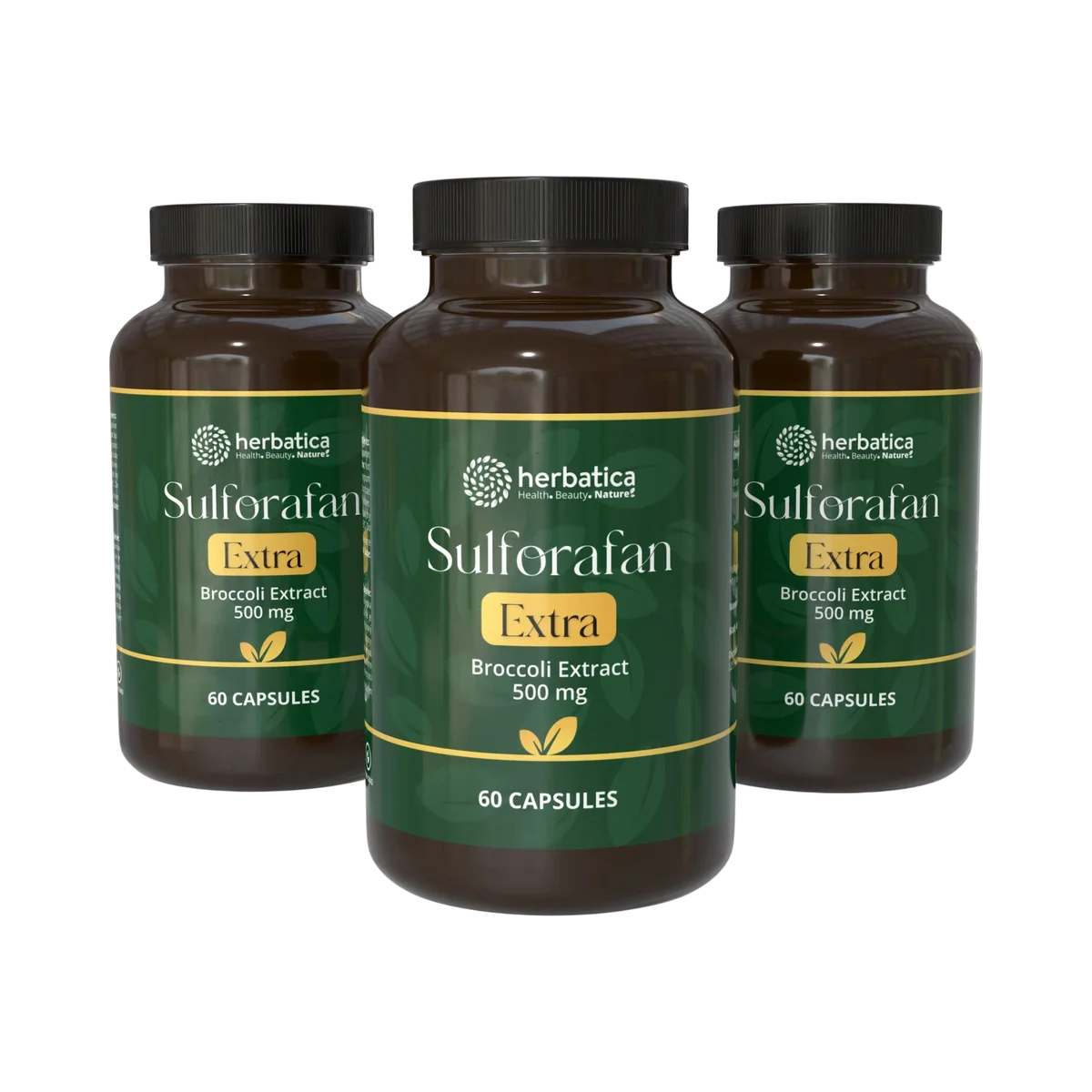 Zvýhodnený set: 3x Sulforafán EXTRA - extrakt z brokolice 500 mg, 60 kapsúl - Herbatica