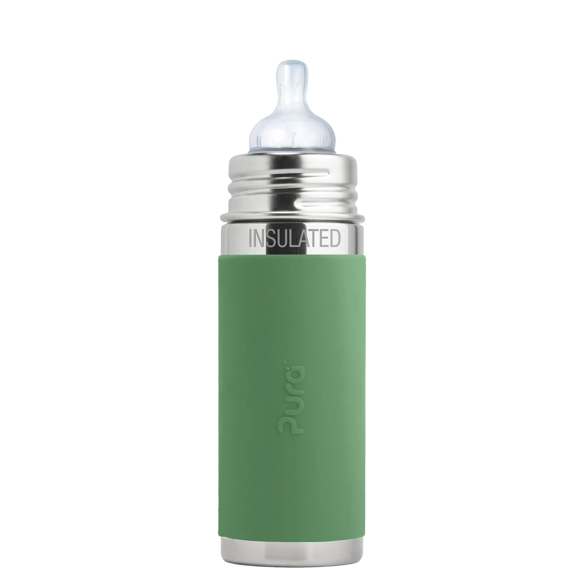 Pura dojčenská TERMO fľaša 260ml - Moss