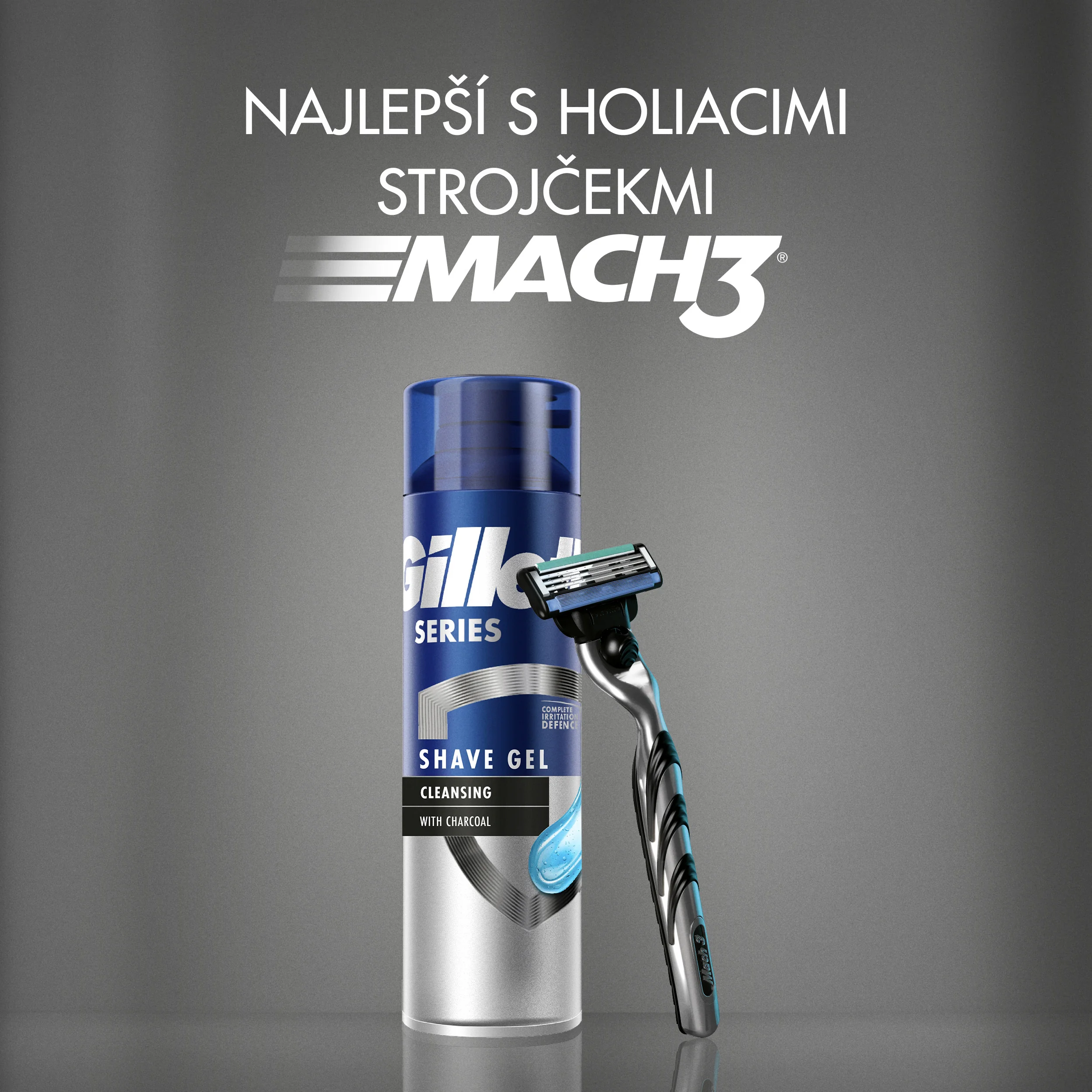 Gillette Series gél na holenie s aktívnym uhlím 200 ml