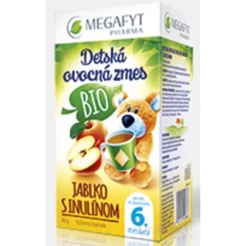 MEGAFYT Detská ovocná zmes BIO JABLKO S INULÍNOM 1×40 g (20×2 g), ovocný čaj pre deti