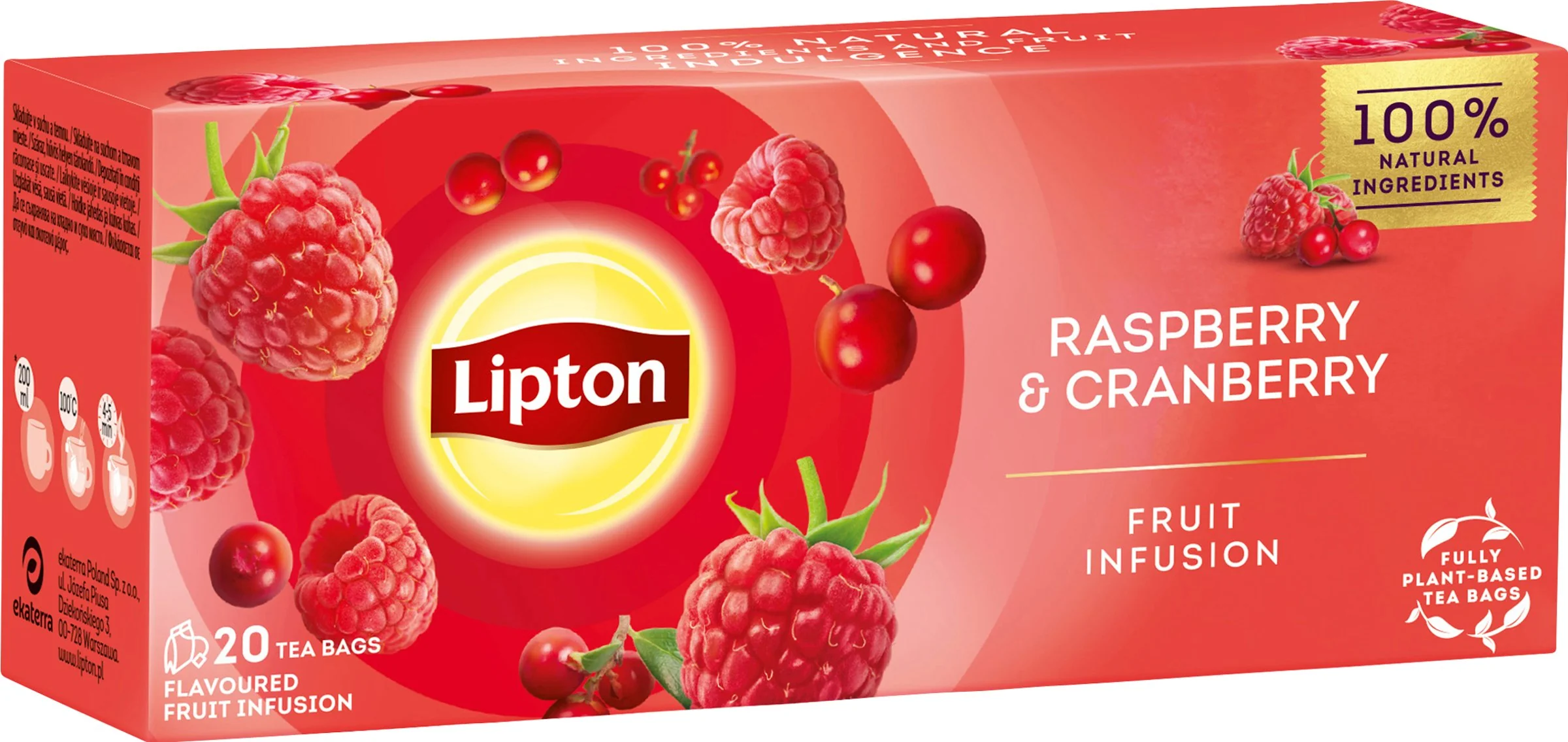 Lipton Raspberry with Cranberry 1,7g 20 ks