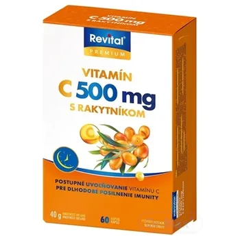 REVITAL VITAMIN C 500MG 60CPS S RAKYTNIKOM 1×60 cps, vitamín c