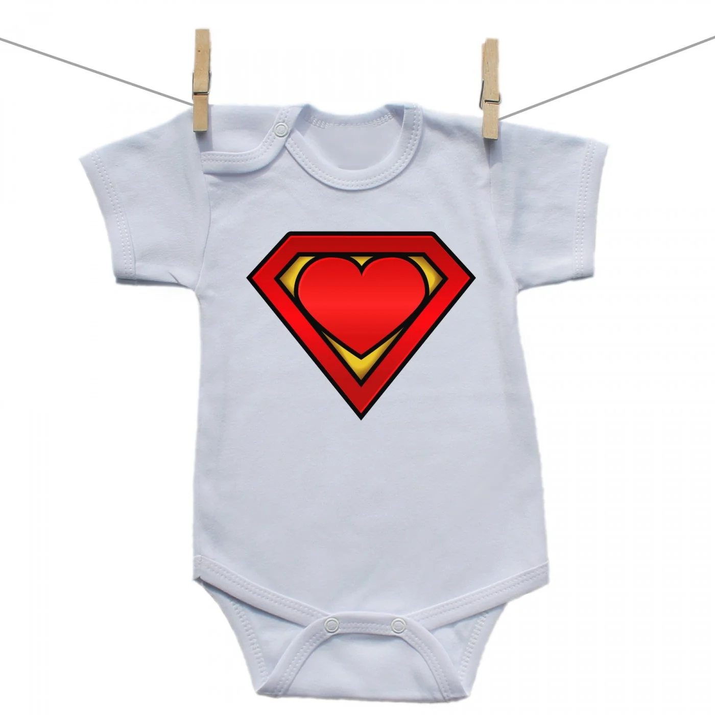 Boodyy Body s krátkym rukávom Super baby Veľkosť: 98