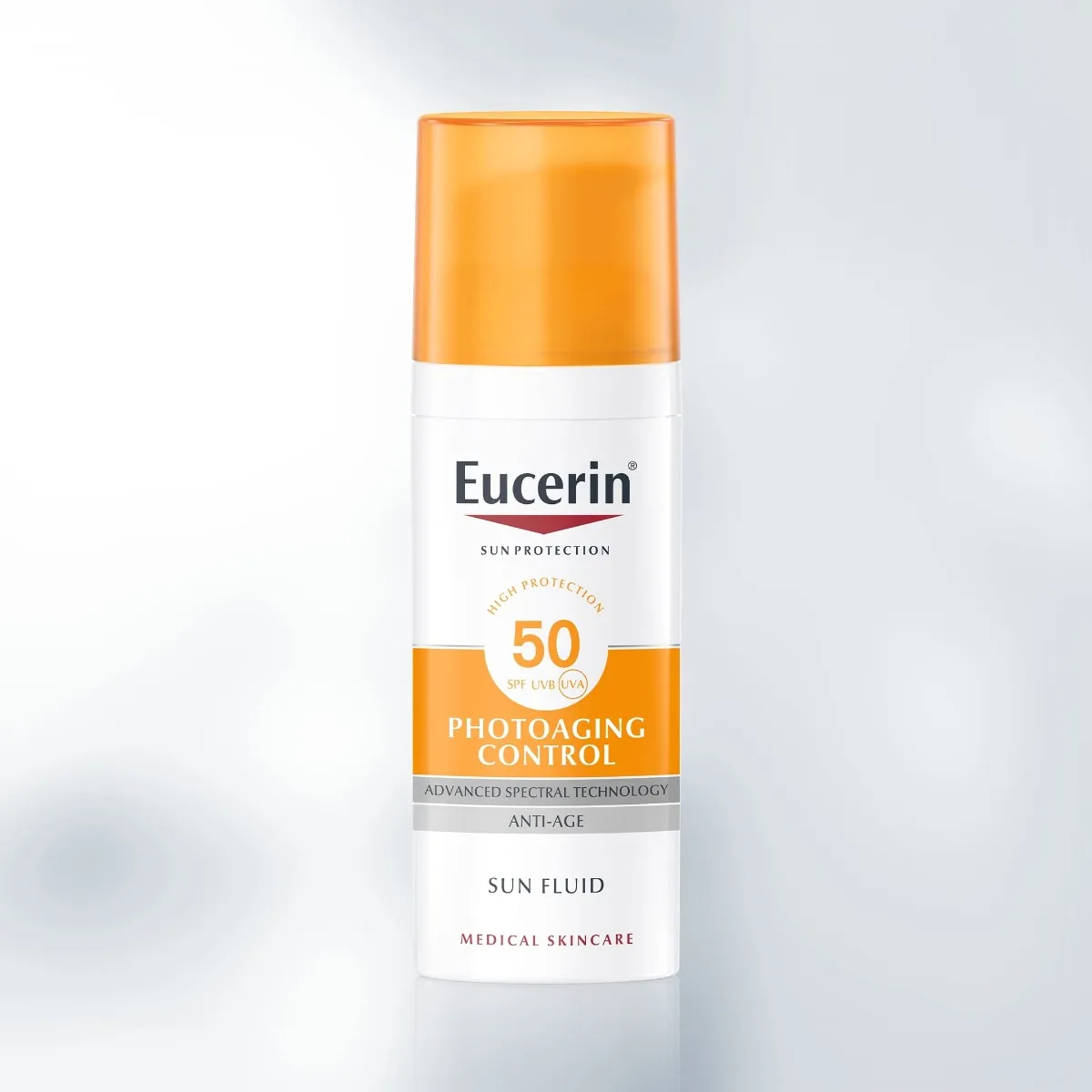 Eucerin SUN PHOTOAGING CONTROL SPF 50 na tvár 1×50 ml, emulzia na opaľovanie