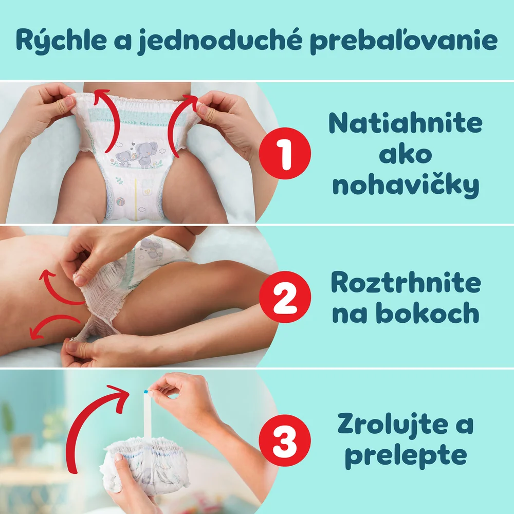 Pampers Premium Care Pants plienkové nohavičky veľkosť 5,11kg-17kg 80 ks