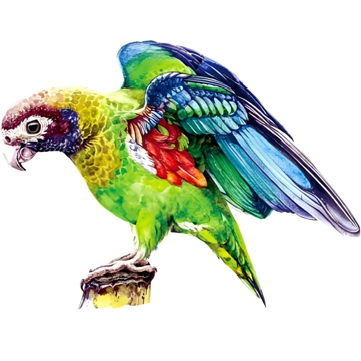 Drevené puzzle Macaw/S