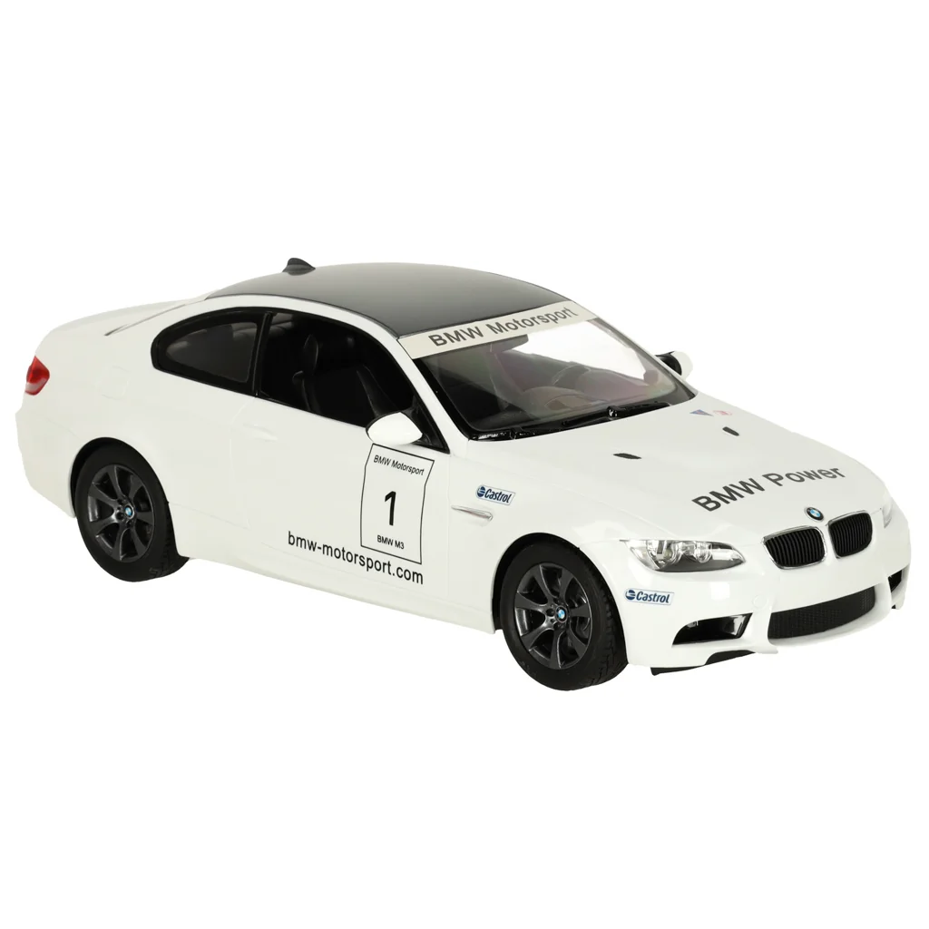 Auto, autíčko na diaľkové ovládanie - BMW M3 1:14 biele Rastar