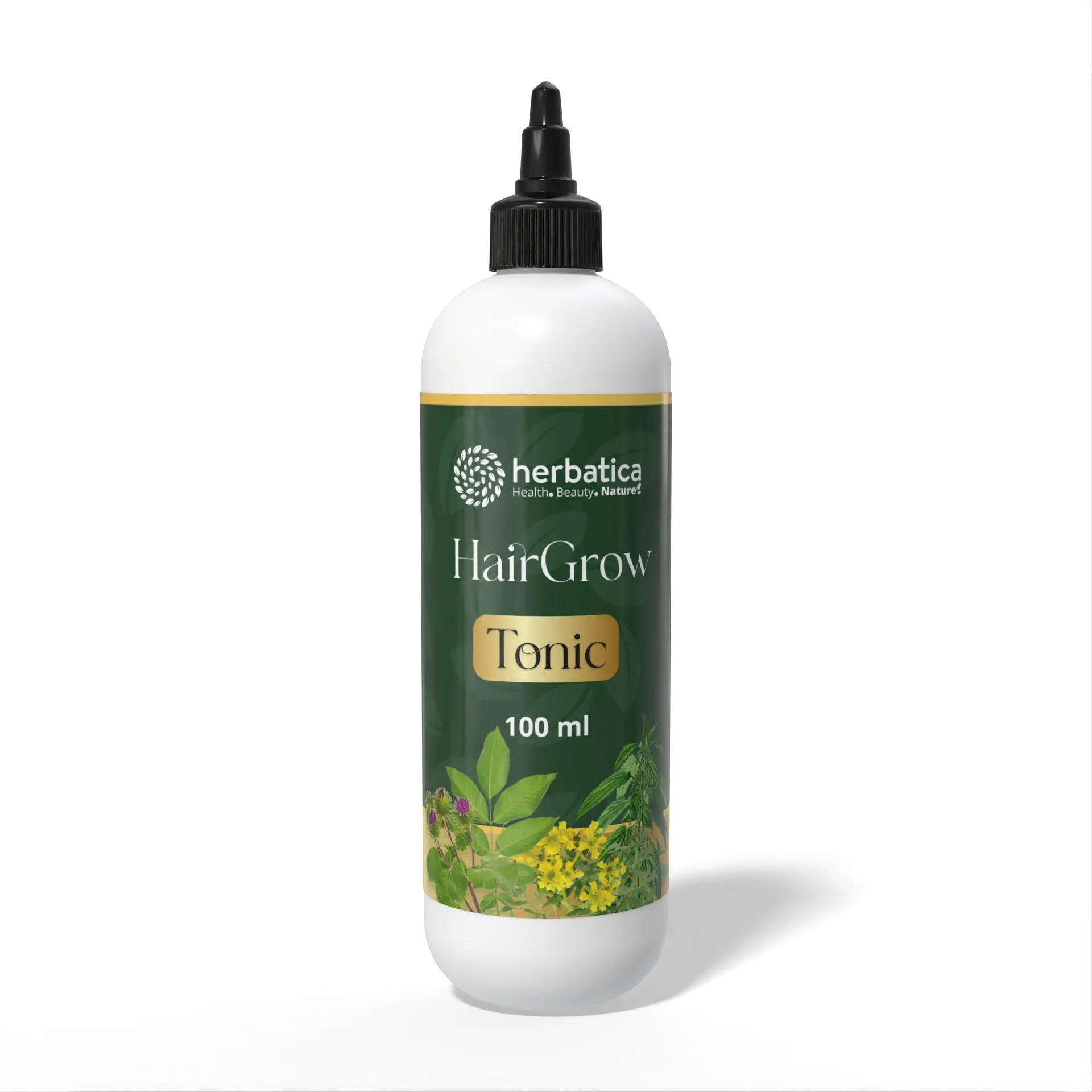 HairGrow Active Tonic – bylinné tonikum na podporu rastu vlasov – 100 ml - Herbatica