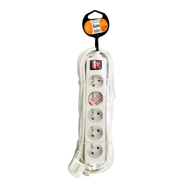 Predlžovací kábel 5m/5z+V PK55V