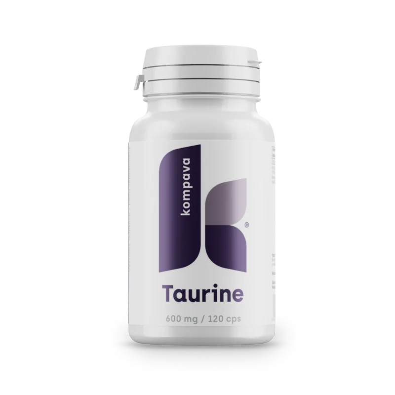 kompava Taurín 600 mg 1×120 cps, výživový doplnok
