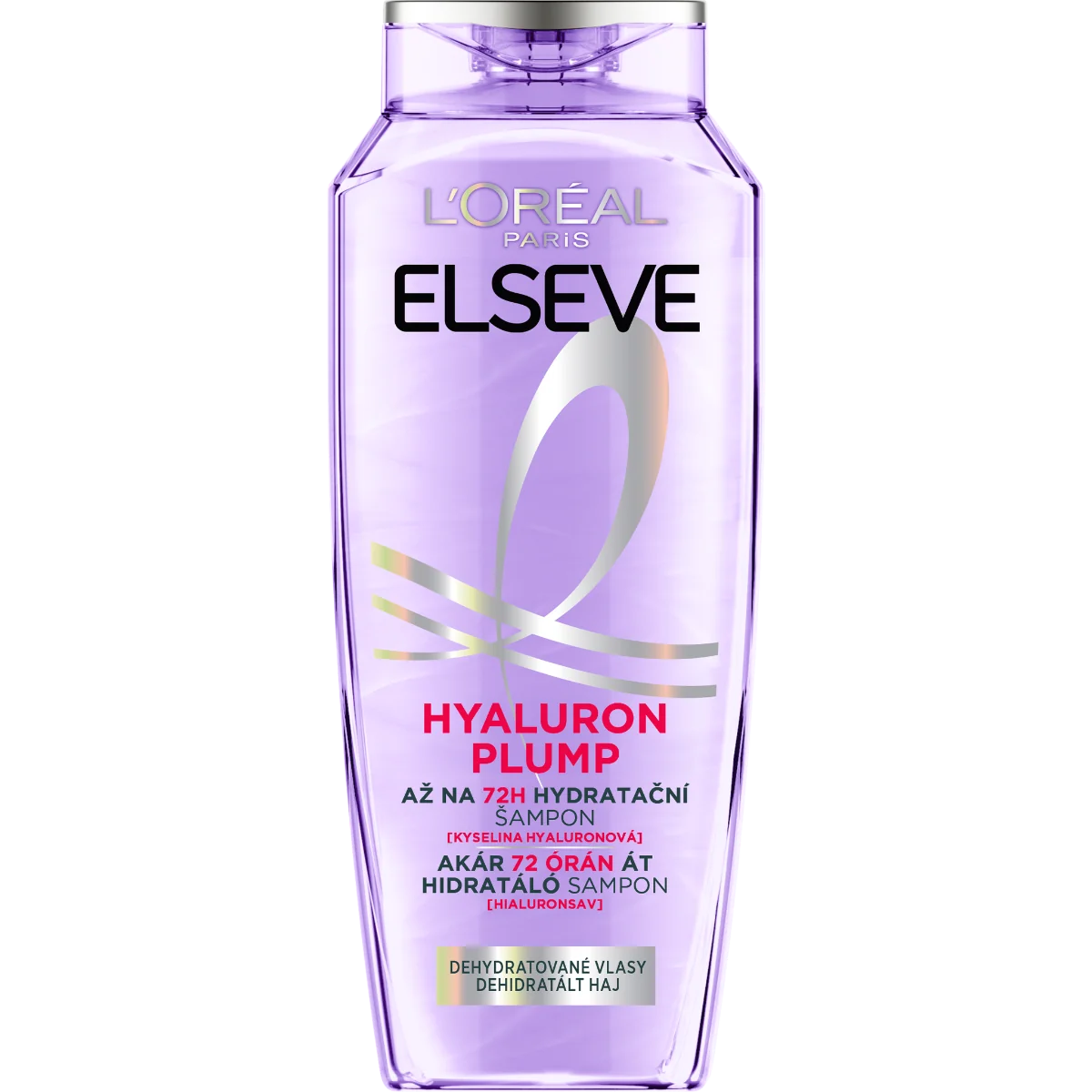L'Oréal Paris Elseve Hyaluron Plump 72H hydratačný šampón s kyselinou hyalurónovou 1×400 ml, hydratačný šampón