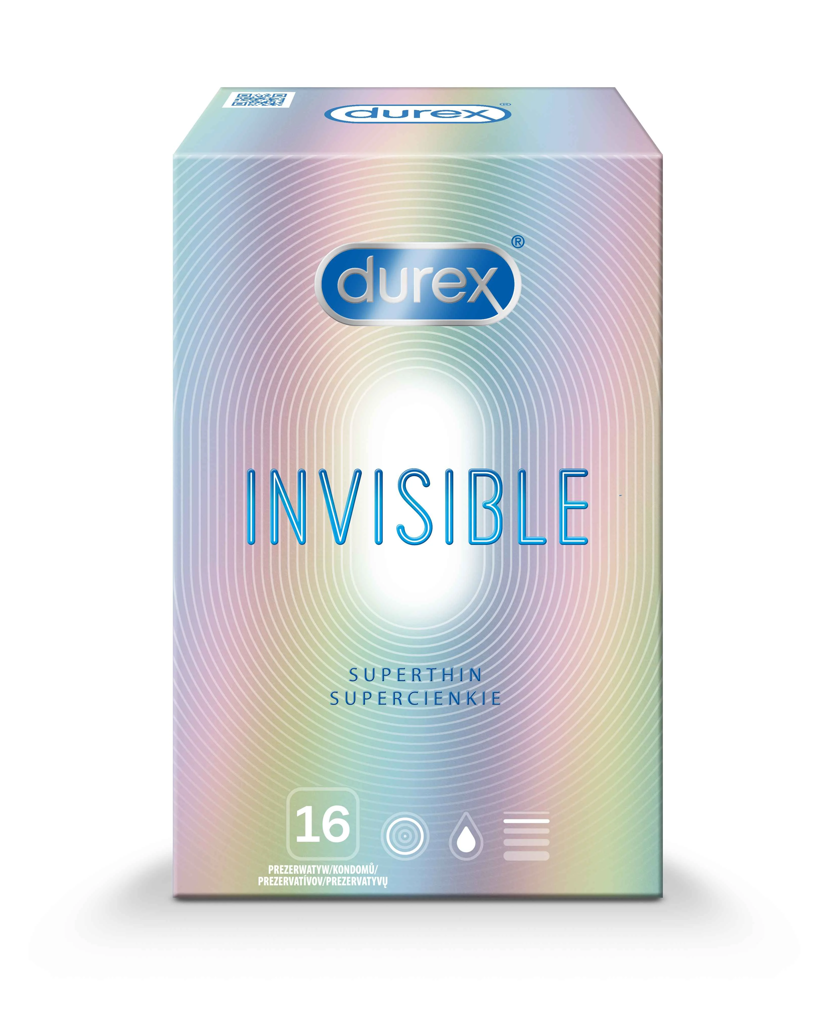 DUREX Invisible 1×16 ks, prezervatívy