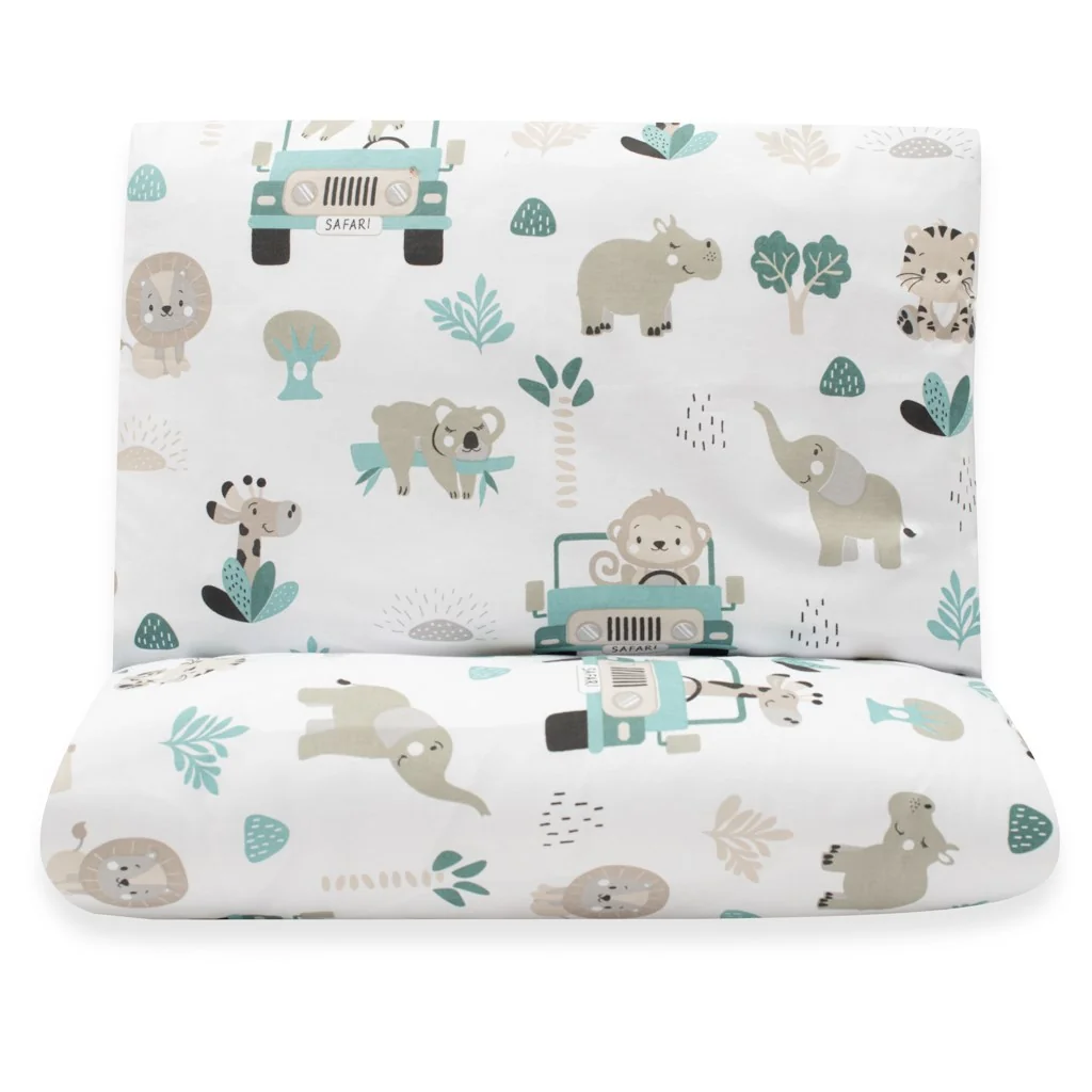 2-dielne posteľné obliečky New Baby Safari II 90/120 cm mint
