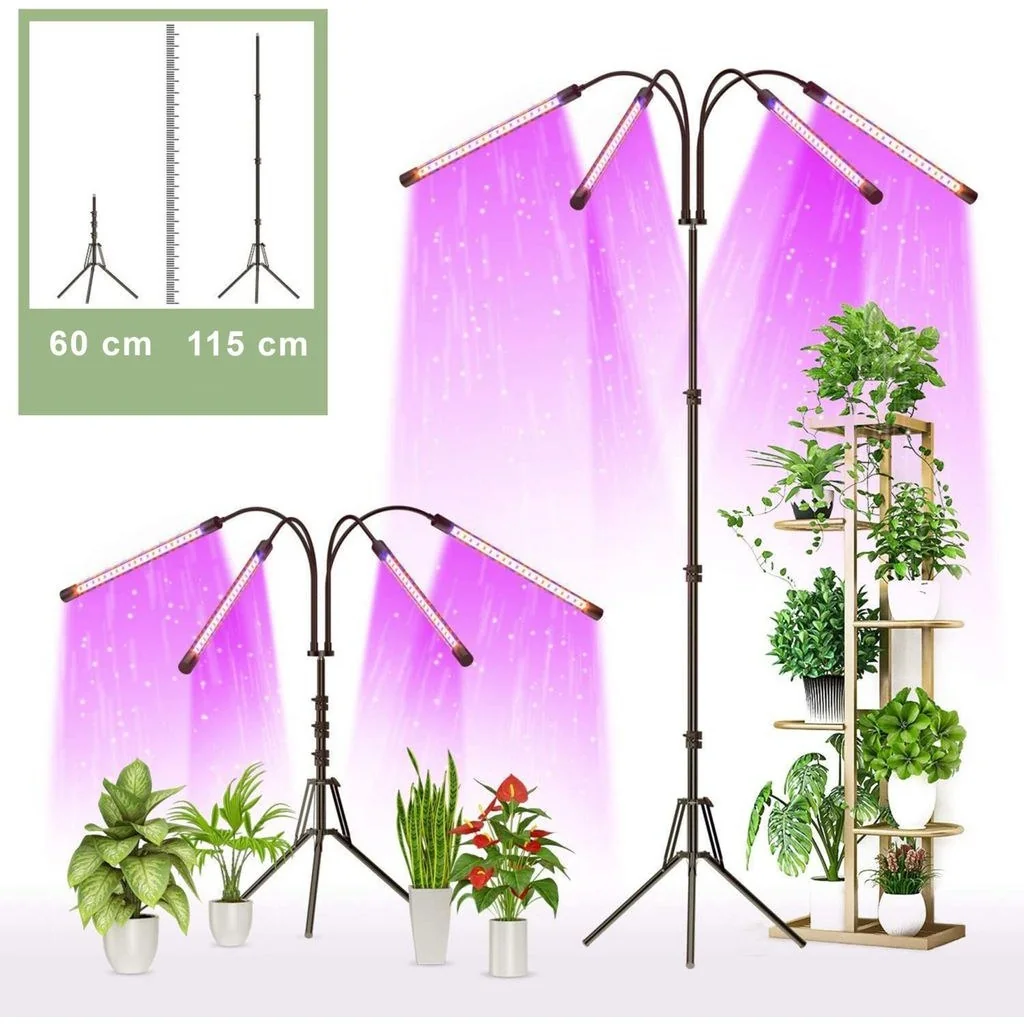 MG Plant Light Tripod LED lampa na rastliny 36W, čierna