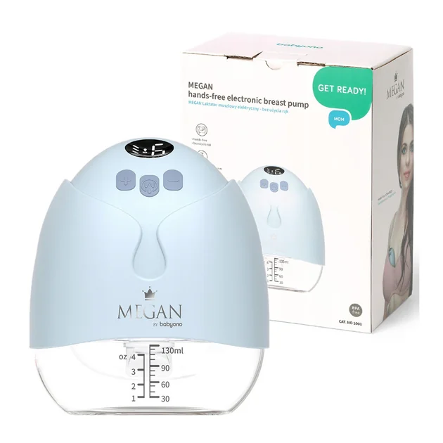 BABYONO Odsávačka mlieka elektronická hands-free Megan 1×1 ks, elektronická odsávačka mlieka