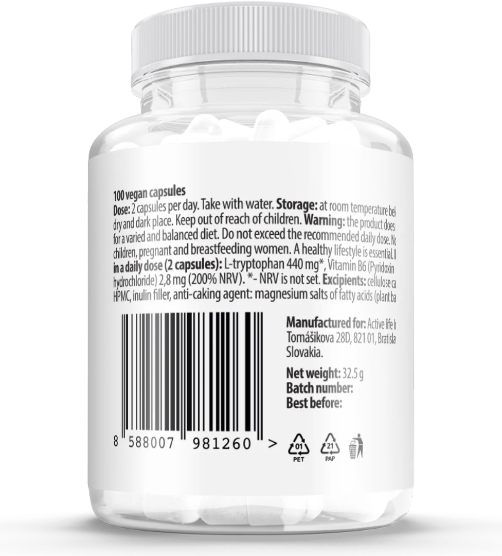Zerex L-tryptofán 1×100 cps, výživový doplnok