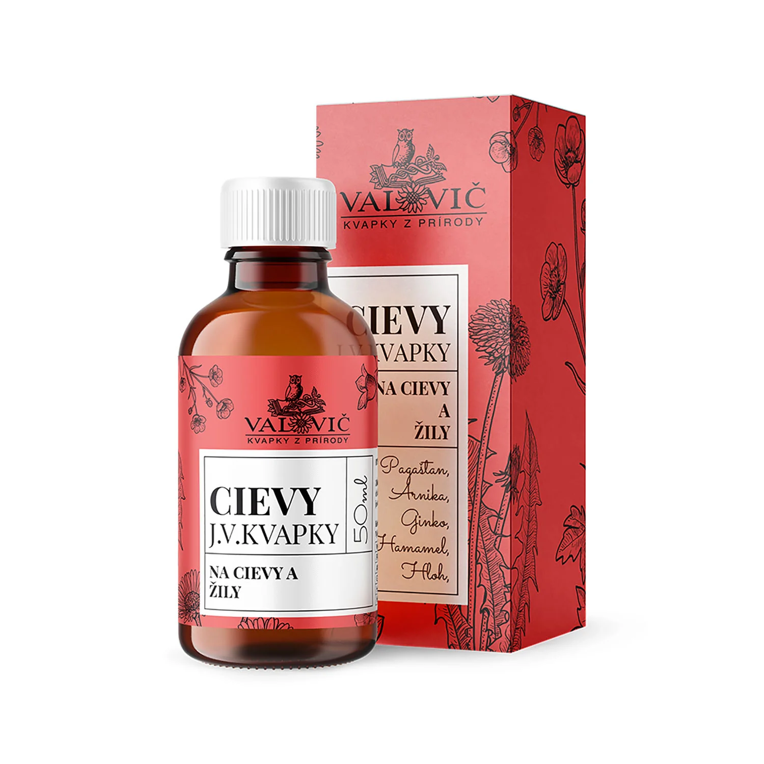 J.V. KVAPKY - CIEVY 1×50 ml, kvapky