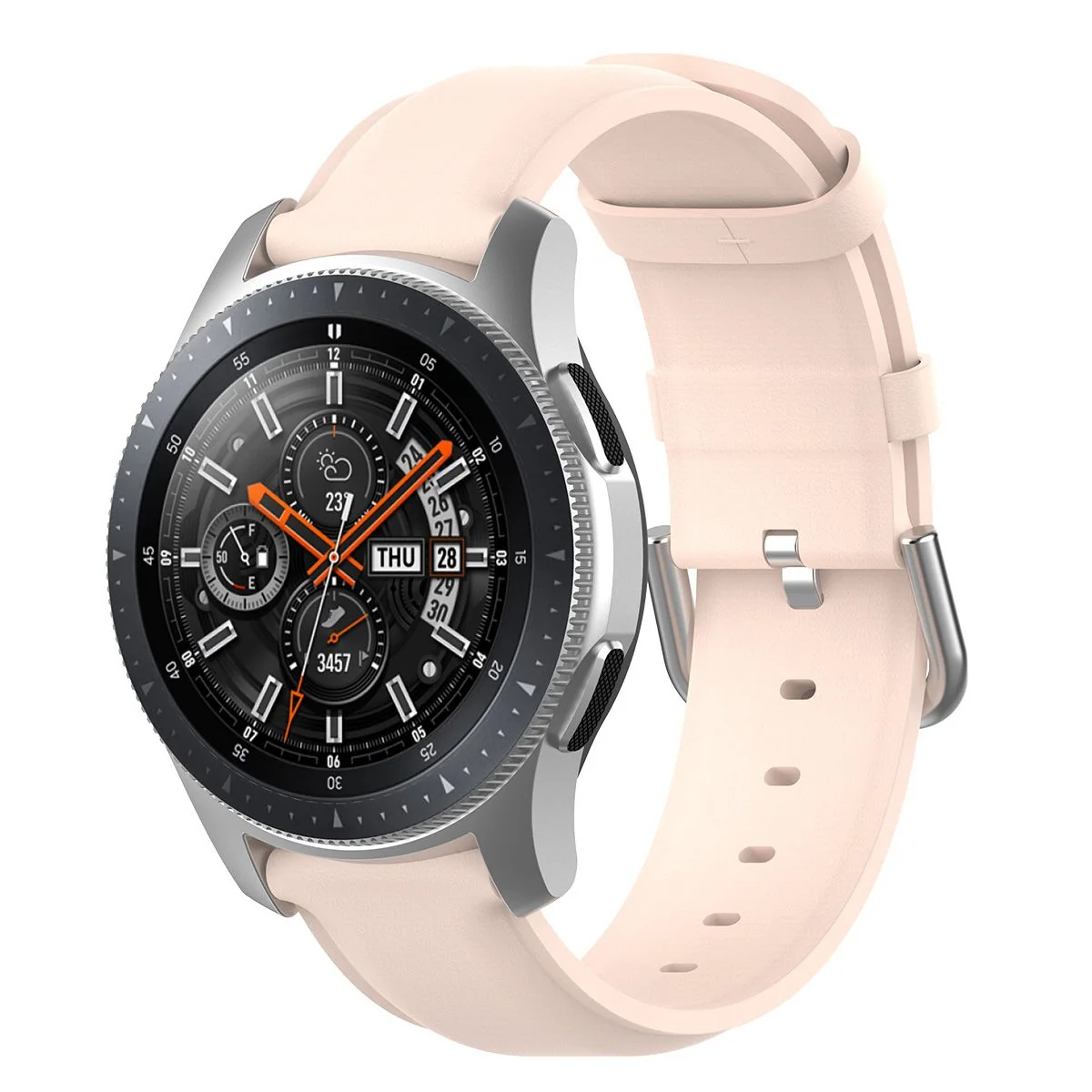 BStrap Leather Lux remienok na Huawei Watch GT 42mm pink