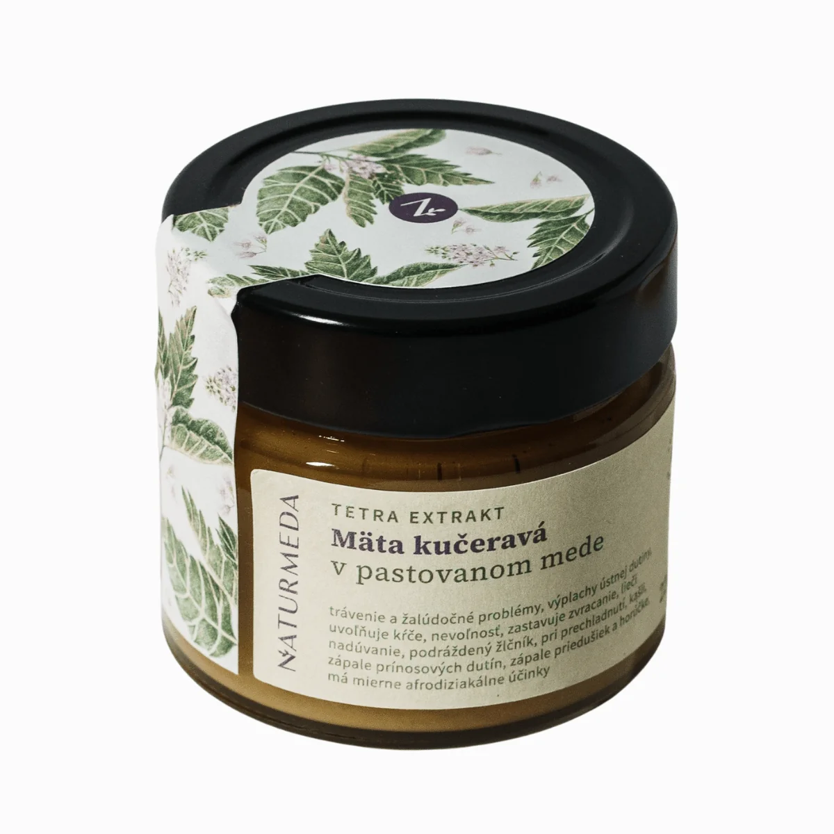 Terapeutický med s mätou kučeravou - 220g - Naturmeda