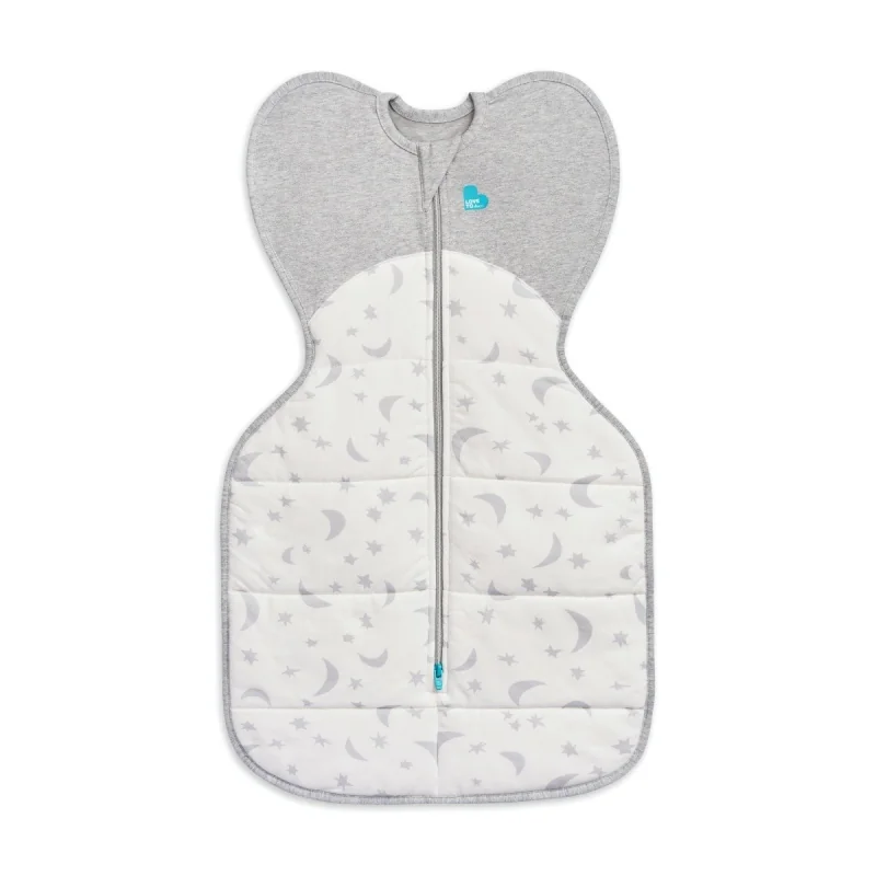 Love To Dream Swaddle UP zavinovačka XS biela/mesiac, Etapa 1, Extra Warm 