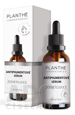 PLANTHÉ Antipigmentové sérum ZOSVETĽUJÚCE 1×30 ml, antipigmentové sérum