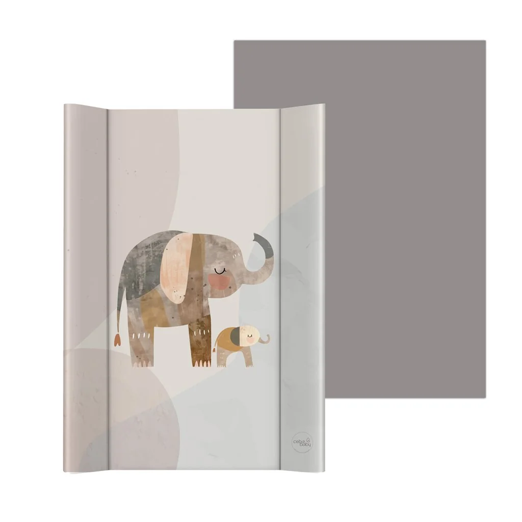 Podložka prebaľovacia 2-hranná mäkká (50x70) Basic Elephant Family