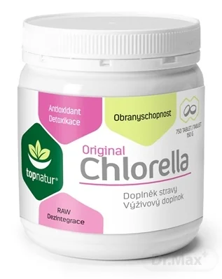 topnatur CHLORELLA Original 1×750 tbl, sladkovodná riasa