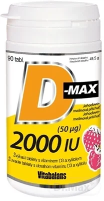 Vitabalans D-max 2000 IU (50 µg) 1×90 tbl, vitamín D3