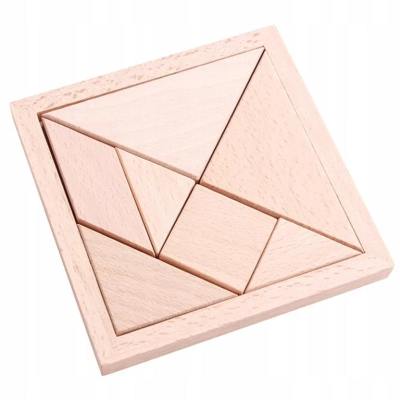 Drevený tangram - naturálny