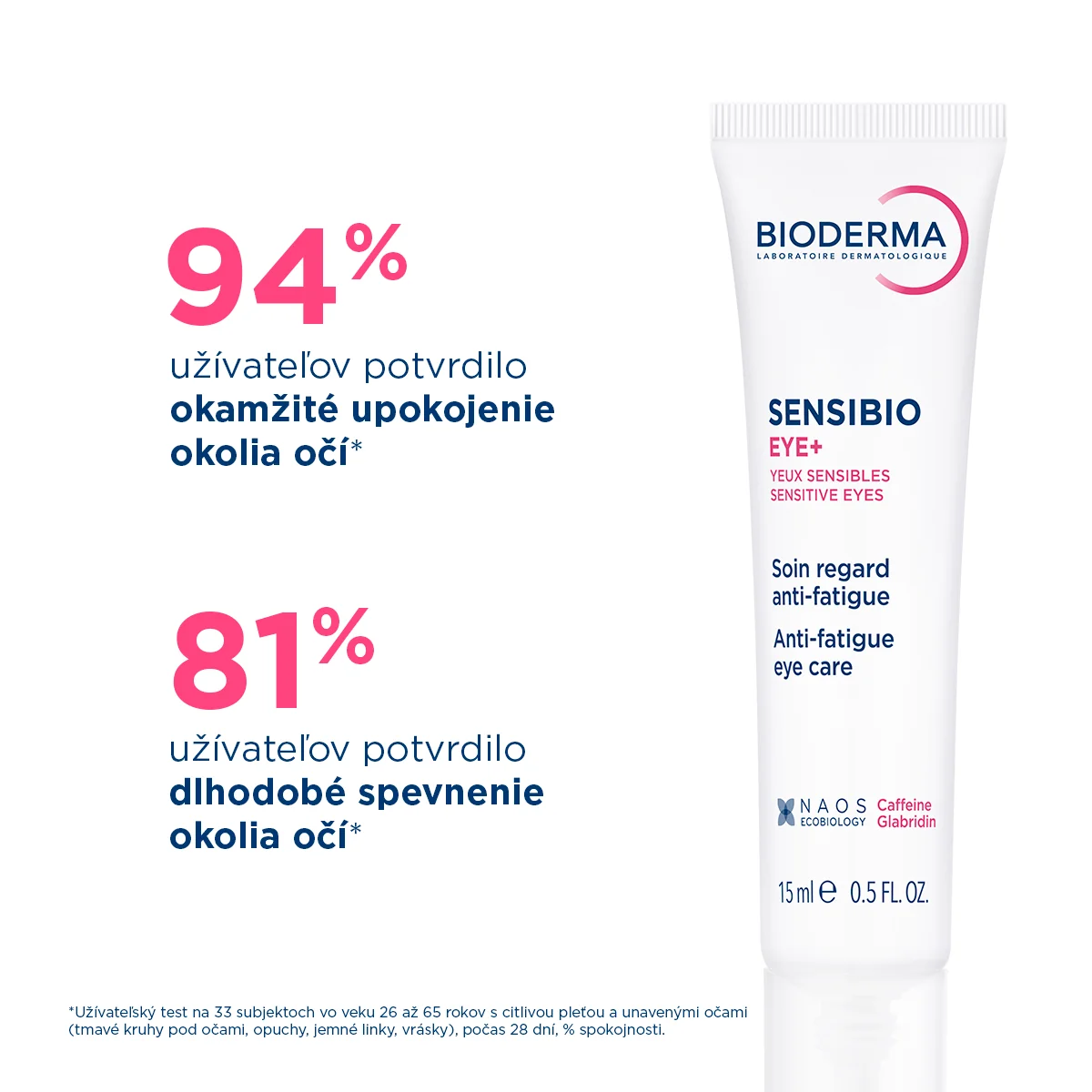 BIODERMA Sensibio Eye+ Očný gél-krém pre unavené a citlivé očné okolie 1×15 ml, krém