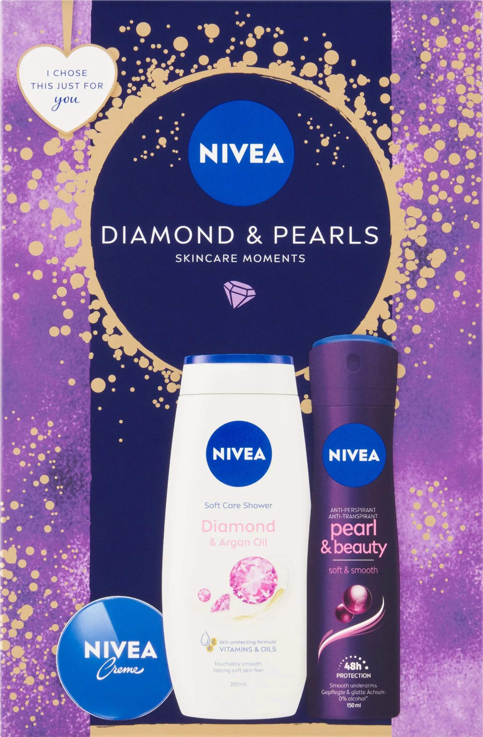 NIVEA BOX DEO PEARL 1×1 ks, darčekové balenie