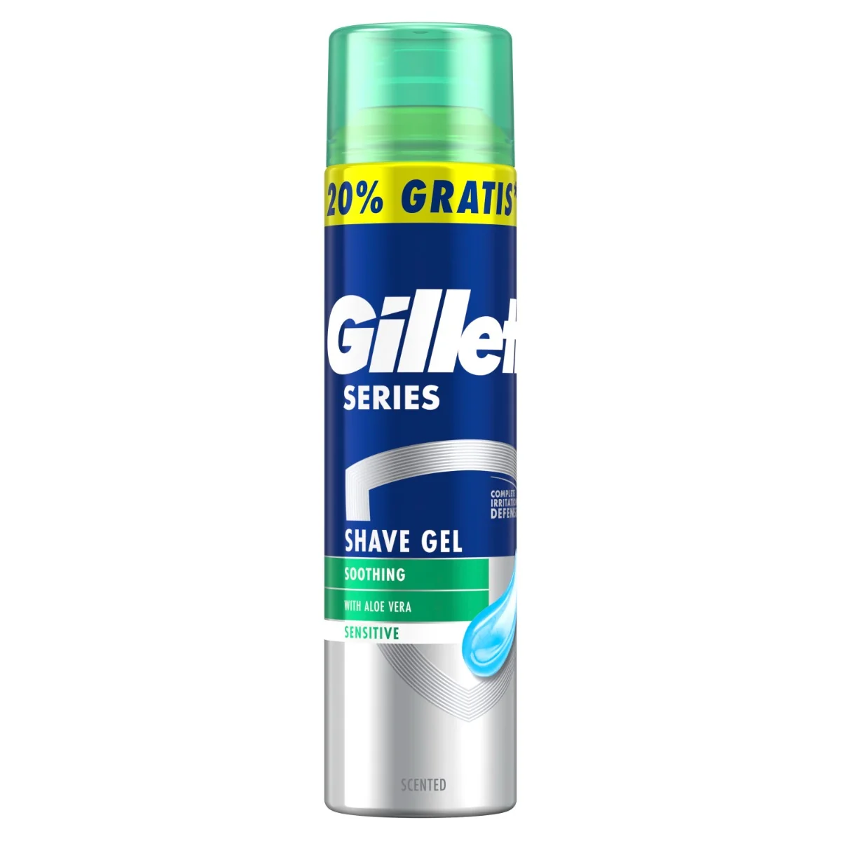 Gillette Series Upokojujúci Gél Na Holenie S Aloe Vera, 240ml 1×240 ml, gél na holenie