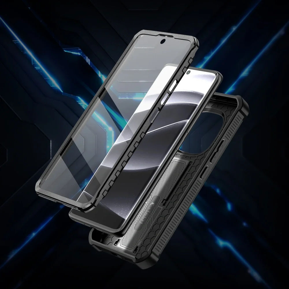 Tech-Protect Kevlar kryt na Xiaomi Redmi Note 14 Pro 5G / Poco X7 5G, čierny