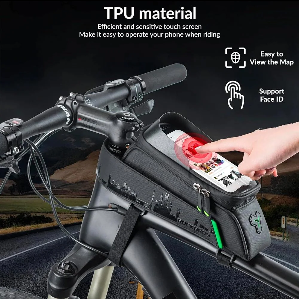 Rockbros Phone Bag cyklistická taška 1.5L, čierna
