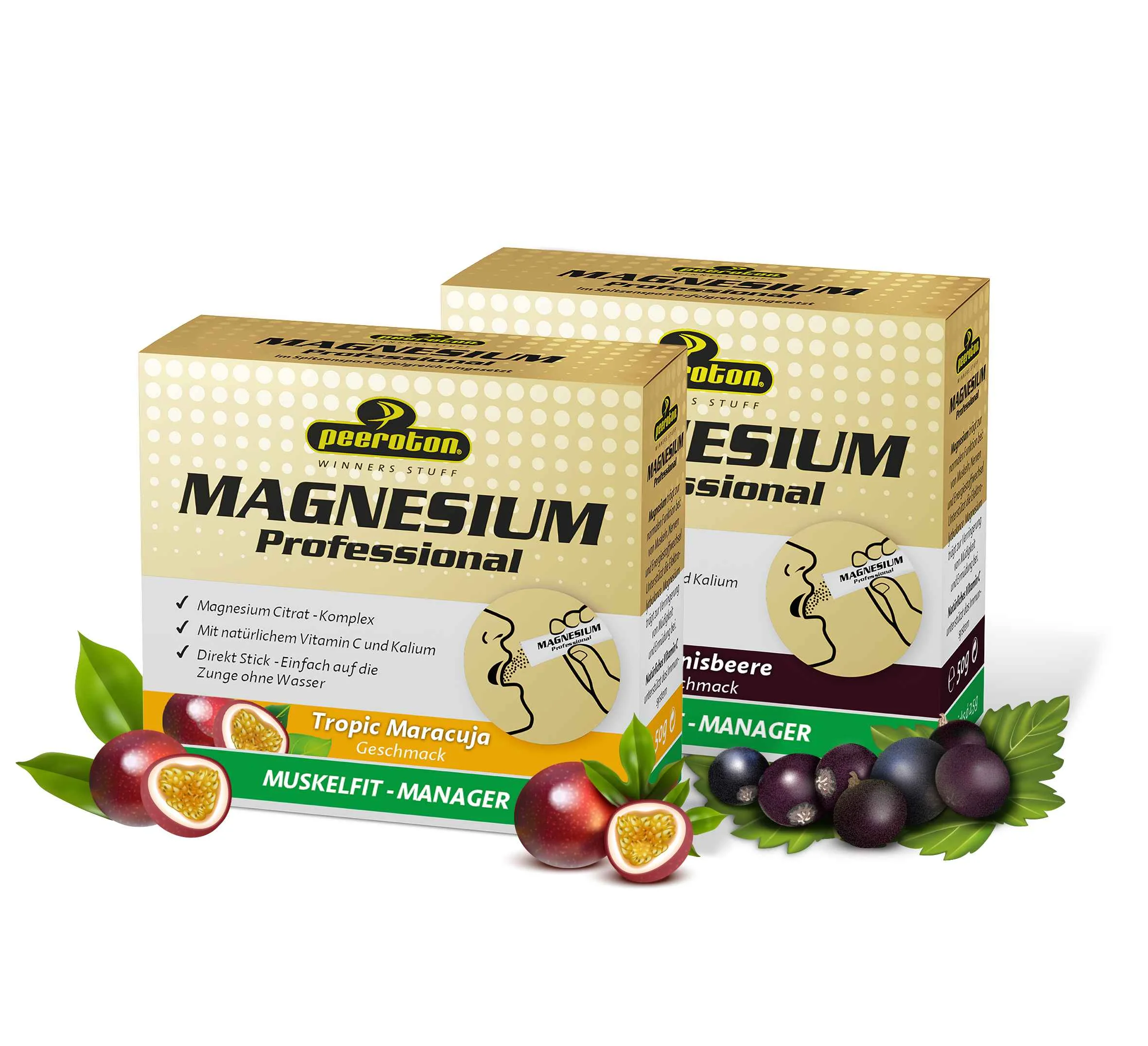 Peeroton MAGNESIUM Professional 20x2.5g ríbezľa 20×2,5 g, výživový doplnok